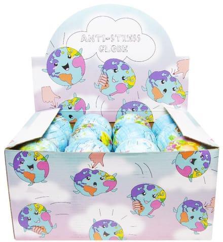 Duckiez Anti-stress Bal Wereldbol - 24 stuks