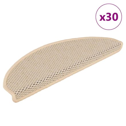 vidaXL - Trapmatten - zelfklevend - Sisal-Look - 30 - st - 65x21x4 - cm - Berber