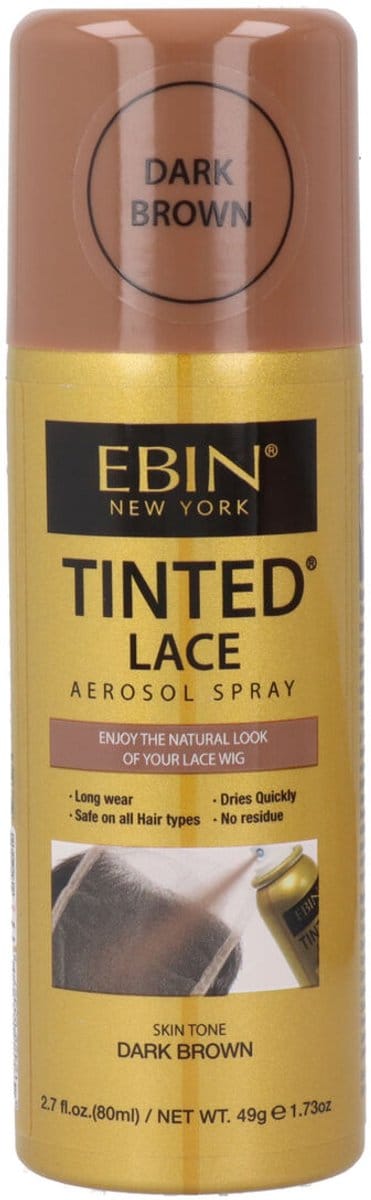 Pruikverf Ebin New York Tinted Lace Dark Brown 80 ml