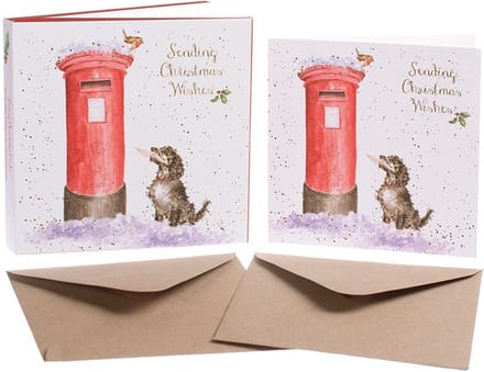 Wrendale Designs - Set 8 Wenskaarten Kerst - Christmas Wishes