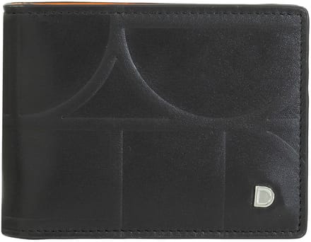 DuDu Up Portemonnee RFID-bescherming Leer 11 cm - Jongens - Horizontaal - black-pastel blue