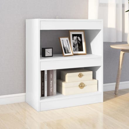 vidaXL - Boekenkast/kamerscherm - 60x30x72 - cm - wit
