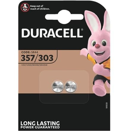 Duracell Knoopcel 357 1.5 V 2 stuk(s) 170 mAh Zilveroxide 357/303