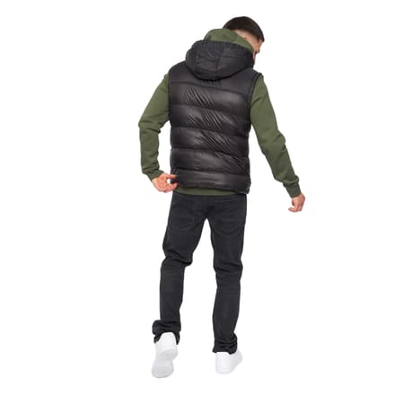 Crosshatch Heren Craystore Hooded Gilet (Zwart)