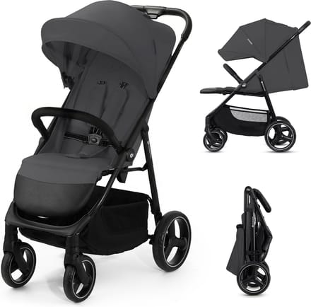 Kinderkraft TRIG 3 - Buggy - Compact Inklapbaar - Tot 25 kg - Vering - Grijs
