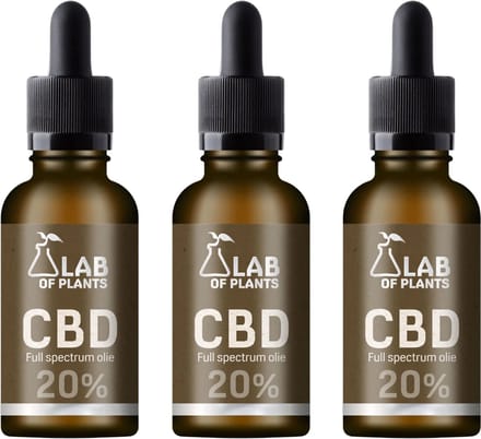 3 x CBD-olie 20% - Voordeelbundel – 3 x 10 ml – Premium kwaliteit – Full Spectrum