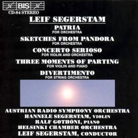 Austrian Radio Symphony Orchestra - Segerstam: Patria For Orchestra | Sketches From Pandora (CD)
