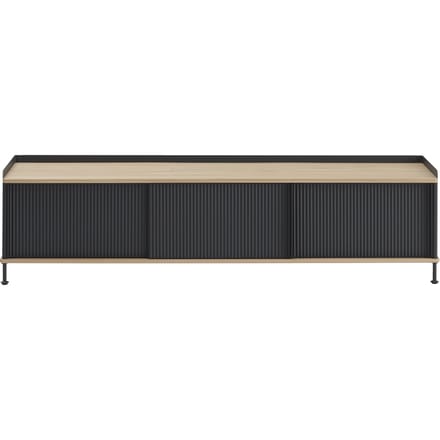 Muuto Enfold Sideboard - oak/anthracite - 186 x 45 cm