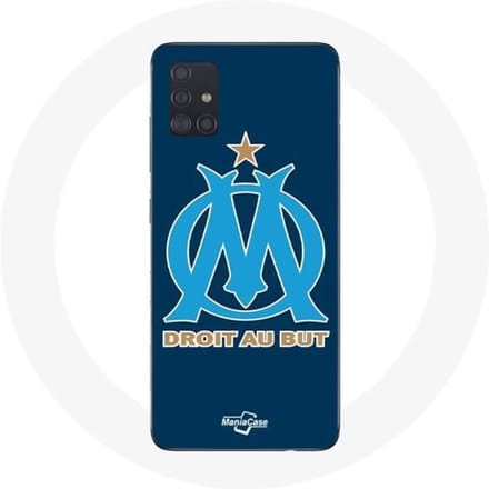 Coque Samsung Galaxy A51 Olympique de Marseille Fond Bleu blauw