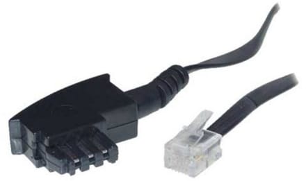 TAE-F - RJ11 telecom kabel | Duitsland (oud) | zwart | 6 meter