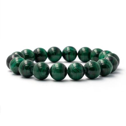 Bixorp Malachiet Edelstenen Armband - 10mm / 18cm - Luxe Handgemaakte Kralenarmband