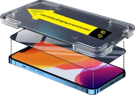 DrPhone EasyGlass - Gehard Tempered Glass met Installatie tool - 1 Minuut Installatie - Geschik voor iPhone 14 Pro Max
