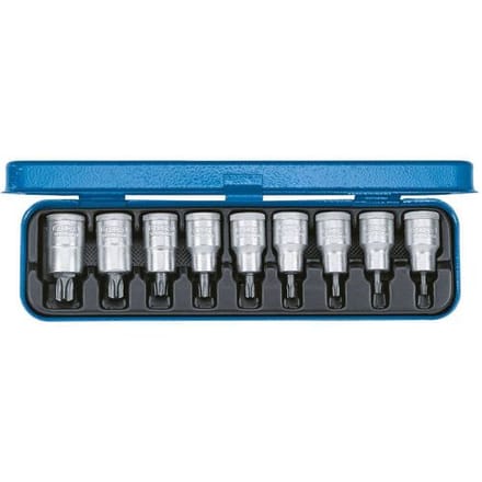 Gedore 6158970 6158970 Dopsleutel-bitinzetset Inch 1/2 (12,5 mm) 9-delig