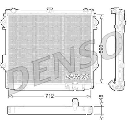 Radiator, motorkoeling DENSO DRM50074