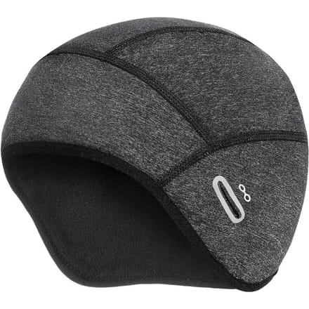 Helmmuts met Brilgaten Winter Thermische Fietsmuts voor Mannen Vrouwen Muts M/L gray