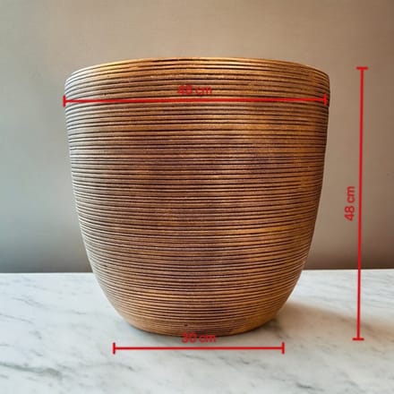 Seta Fiori - Pot voor Bloesembomen - brons - 60cm - polystone