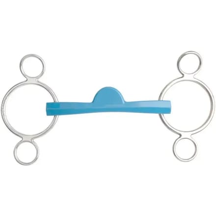 3 of 4 ring bit voor verstelbare halve maan paarden Metalab Flexi
