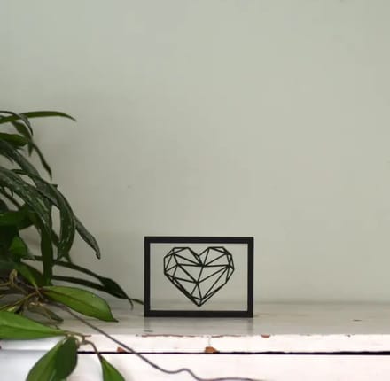 Houten lijstje – Floating Frames – Wired heart