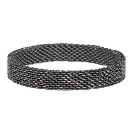 iXXXi JEWELRY - Vulring - Mesh - Zwart - 4mm - Maat 17