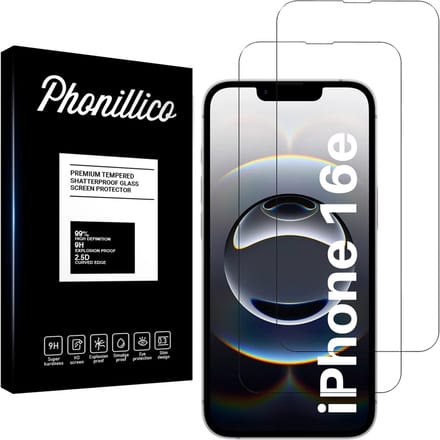 Screenprotector geschikt voor iPhone 16e - 2 stuks Beschermglas van glas Transparante glazen schermbeschermfolie