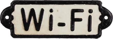 MadDeco - Gietijzeren - wandbord - Wifi