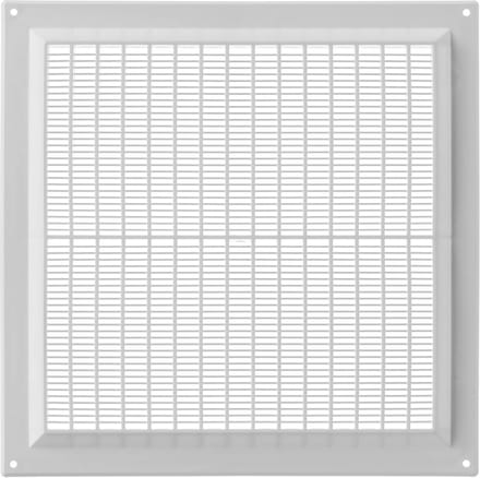 Ventilatierooster Kunststof Wit 250 x 250 mm Voor Toevoer en Afvoer