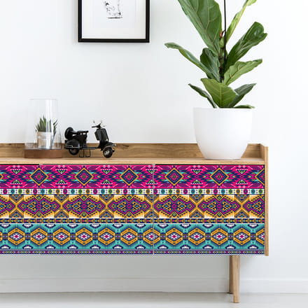 Etnische meubelsticker, rukaya-stijl, 40 x 60 cm