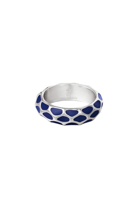 Ring Giraffe pattern-Zilver- Stainless Steel - Yehwang- 16-Moederdag cadeautje - cadeau voor haar - mama