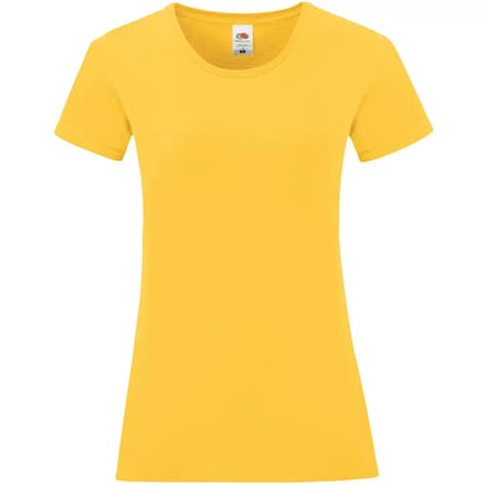 Dames-T-shirt Fruit of the Loom Iconic 150
