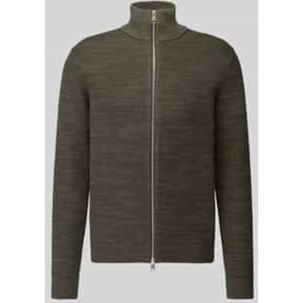 Regular fit gebreid jack van puur katoen model 'DANE'