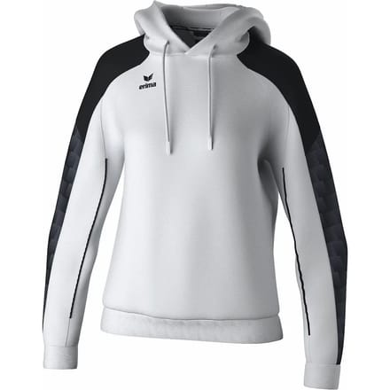Erima Evo Star Sweatshirt Met Capuchon Dames - Wit / Zwart | Maat: 36