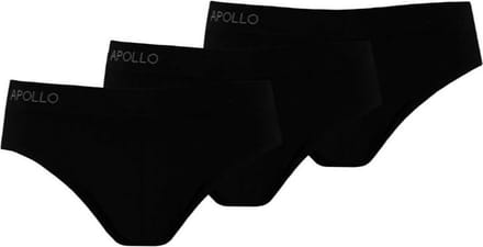 Comfort Essentials - Naadloos Ondergoed Dames - Dames Slips - 3 pack - Zwart - L - Dames Ondergoed Katoen