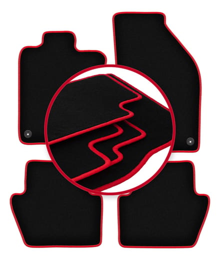 CARLUX-RED automatten voor: Volvo C70 I cabrio, coupé (1997-2005)