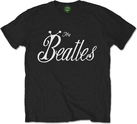 The Beatles - Bug Logo Heren T-shirt - L - Zwart