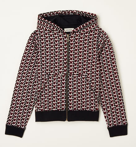 Zadig&Voltaire Kids Jack met capuchon en logoprint - Maat 140