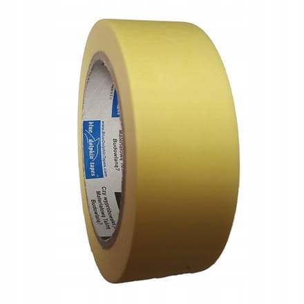 Blue Dolphin SchilderTape Geel 38mm x 32m - Professionele Kwaliteit