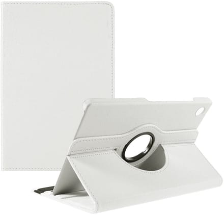 Hoes 360° Draaibare Book Case Wit Geschikt voor Samsung Galaxy Tab A11 Wit