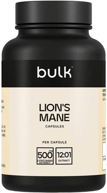 Bulk Lion's Mane Capsules (90) Unflavoured - Vitaminen, mineralen & gezondheid - Kruiden