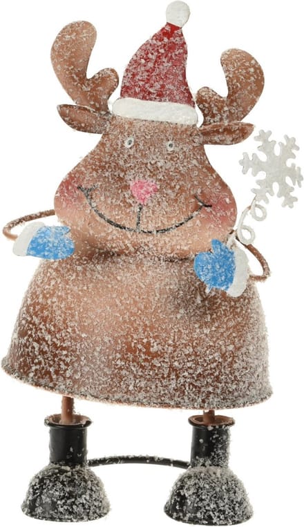 kerstfiguur metaal - rudolf - kerst - kerstdecoratie - kerstfiguren