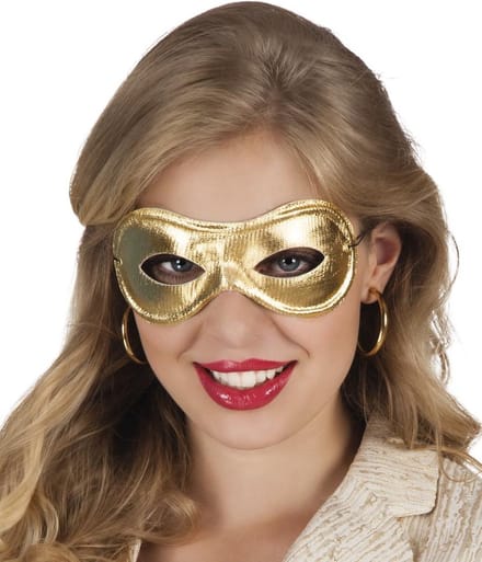 Oogmasker Metallised goud