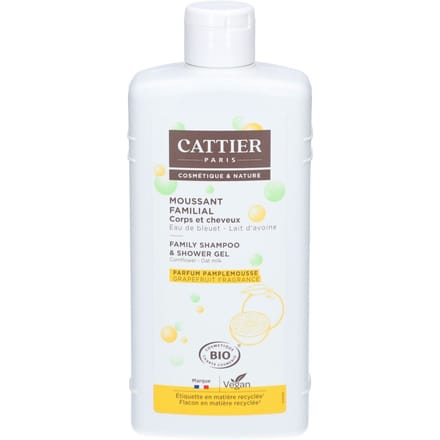 Cattier Shampoo & Douchegel voor de Hele Familie 500 Schuim