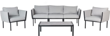 SKALA - Loungeset 5-zits - Lichtgrijs - Staal