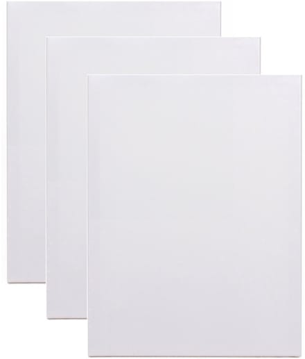 Benson Schildersdoek - 3x - 24 x 30 cm - blanco canvas - katoen - 280 grams
