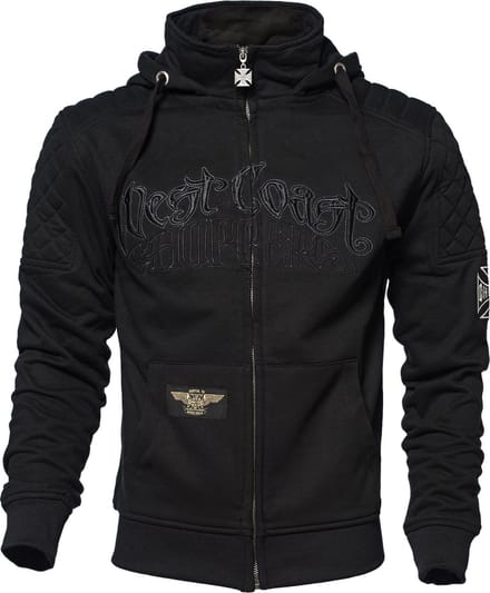 WCC West Coast Choppers Hoodie Choppers Por Vida Zip Black