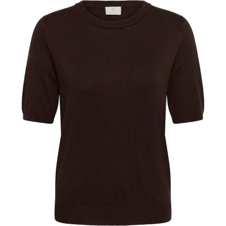 Kaffe KAlizza O-neck pullover Dames Trui - Coffee Bean