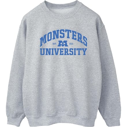Disney Dames/Dames Monsters University Logo Sweatshirt (Sportgrijs)