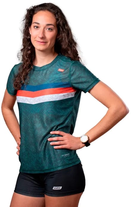 42k Running 1973 T-shirt Met Korte Mouwen Groen L Vrouw