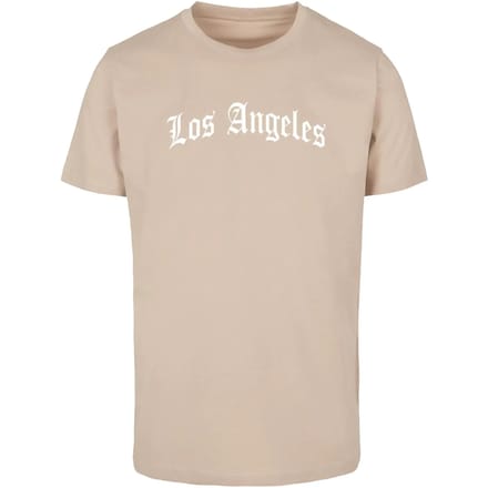 Mister Tee Los Angeles Wording Tee MT1578 Sand-XL