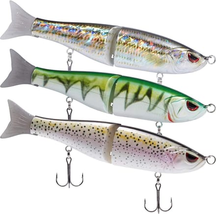 SwimPike Multi Jointed Swimbaits - Bas Vissen Lokken - Hard Lichaam - Zachte Vinnen - 8 Inch - 2.5 oz