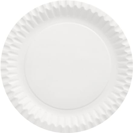 12x 50 Borden karton rond Ø 23 cm wit